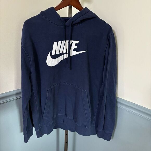 Nike Pullover Hoodie Hooded Sweatshirt Spell Out Swoosh Logo Size XL - Picture 1 of 5